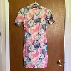 TyeDye Turtleneck Bodycon dress